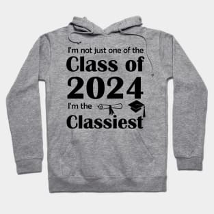 Lispe Not Just One of the Class of 2024 Hoodie